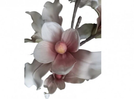 Floare decorativa, creanga Magnolie roz L 85cm - Img 3