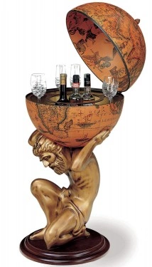 BAR GLOB PAMANTESC MODEL ATLAS 42X42X90 CM - Img 2