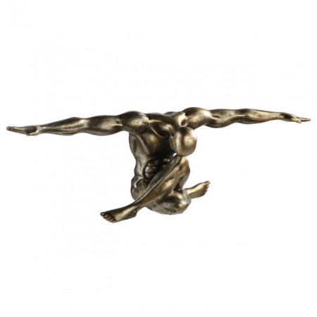 Statueta barbat in echilibru,bronz,L61cm