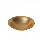 Bol cu striatii auriu,margini ondulate D25cm - Img 2