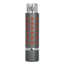 Bricheta Balmain culoare gris cu argintiu si picatele rosii, sistem piezo