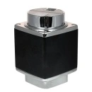 Brichetă Sarome de birou piezoelectrică, gris metalizat cu argintiu lucios, prezentare asezata pe postament