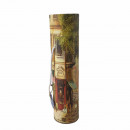 Cutie cadou pentru sticle cu vin, design vintage, 33.5 x 8.8 cm, carton dur imprimat