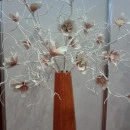 Floare decorativa, creanga Magnolie roz L 85cm - Img 4
