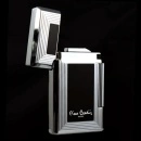 Bricheta de lux Pierre Cardin MF 28-05, metalica, aprindere cu piatra - negru/argintiu