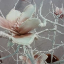 Floare decorativa, creanga Magnolie roz L 85cm - Img 5