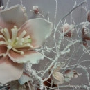 Floare decorativa, creanga Magnolie roz L 85cm - Img 6