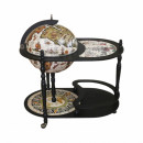Bar glob pamantesc cu masa ,alb negru mat ,diam.glob 42cm