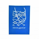 Punga cadou bricheta Silver Match, culoare bleu cu inscriptia brandului, material hartie groasa