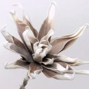 Floare decorativa ,floare artificiala foam Dahlia, maron-taupe ,L90cm