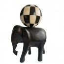 Statueta elefant cu bila H 20cm