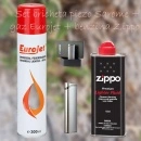 Benzina Zippo, bricheta Sarome, gaz Eurojet un set cadou – perfect pentru fumători