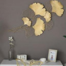 Decor perete flori aurii - Img 2