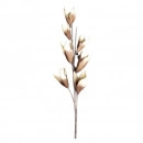 Creanga magnolie cu 7 flori maro-taupe L90cm - Img 4