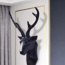 Decor perete cap cerb negru H54cm - Img 2