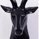 Decor perete cap cerb negru H54cm - Img 4
