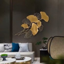 Decor perete flori aurii - Img 3