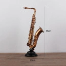 Decoratiune saxofon ,auriu antichizat,H37cm - Img 4