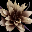 Floare decorativa Dalie maro,floare artificiala foam L90 cm - Img 2