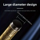 Port trabuc metalic cu interior suficient pentru trabucuri groase culoare bronz/auriu