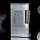 Brichetă de lux Pierre Cardin MF 78-05, argintiu mat satinat, aprindere cu piatră