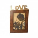 Rama foto lemn,LOVE,poza 13x18cm