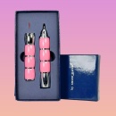 Set Cadou Silver Match Caprice - pix și brichetă (Pink / Bleu)