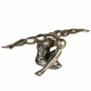 Statueta barbat in echilibru,argintiu L61cm - Img 3