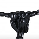 Statueta barbat in echilibru, decoratiune ,obiect,negru L42cm - Img 4