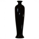 Vază ceramică neagră lucioasa - design modern minimalist
