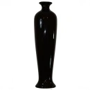 Vază ceramică neagră lucioasa - design modern minimalist
