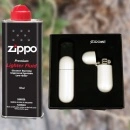 Benzina Zippo - bricheta cu scrumiera de buzunar Sarome Japan, un set cadou de sarbatori