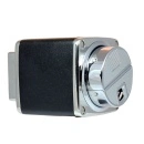 Brichetă Sarome de birou piezoelectrică, culoare negru cu argintiu lucios, asezata pe o parte, metalica, reincarcabila, piezo