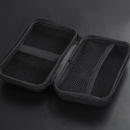 Etui 2 pipe deschis, culoare neagra, spatiu pentru accesorii