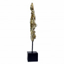 Decoratiune pana pe stativ,aurie, H48cm - Img 2
