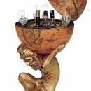 BAR GLOB PAMANTESC MODEL ATLAS 42X42X90 CM - Img 2