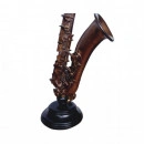 Decoratiune saxofon ,auriu antichizat,H37cm - Img 3