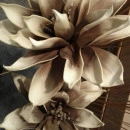 Floare decorativa Dalie maro,floare artificiala foam L90 cm