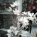 Floare decorativa Dalie roz D35 cm - Img 3