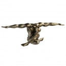 Statueta barbat in echilibru,bronz,L61cm