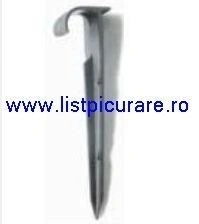 Carlig, tija fixare pe randuri, in pamant, banda sau tub, L= 14 cm