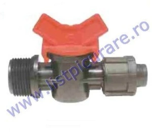 Minirobinet 1/2'' Fe x banda picurare