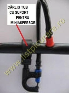 Carlig sustinere tub  fi 20 cu suport pentru miniaspersor sau sprayer - Img 2