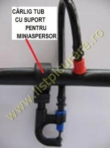 Carlig sustinere tub 25 mm cu suport pentru miniaspersor