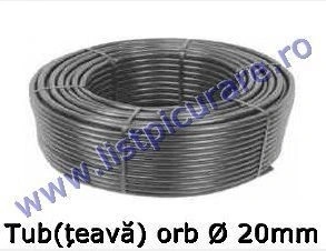 Țeavă, tub orb Ø 20 mm, colac 300m
