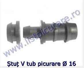 Stut tub cilindric  V 16 cu garnitura