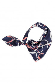 Esarfa dama bleumarine cu funda