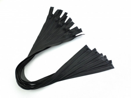 Fermoare negre pentru corset detasabile #3 nylon 50cm