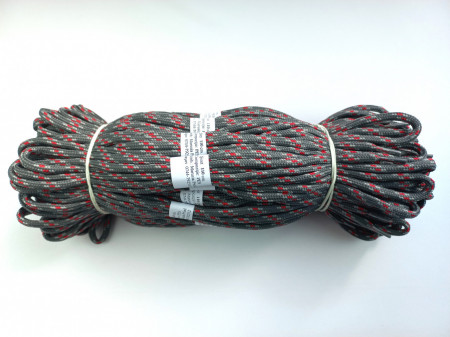 Sireturi satirate 110 cm gri cu rosu rotunde -Tip2