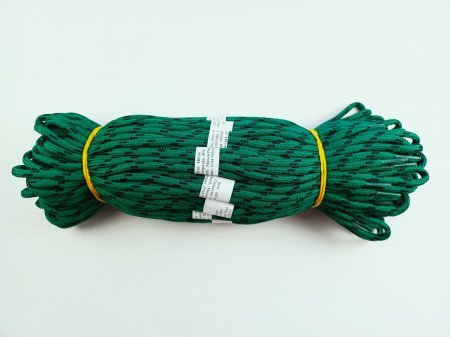 Sireturi satirate 110 cm verde cu negru rotunde -Tip2